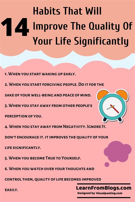 what are the ways to develop quality of life